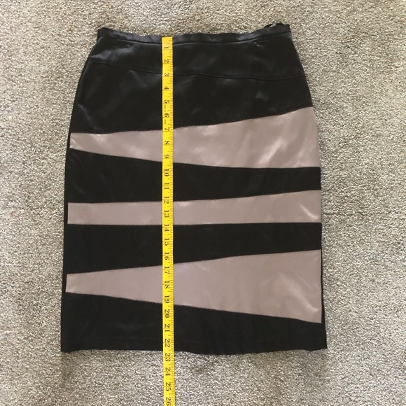 Pencil striped skirt size M (38) Classic Workwear party colorblock straight - Picture 2 of 7